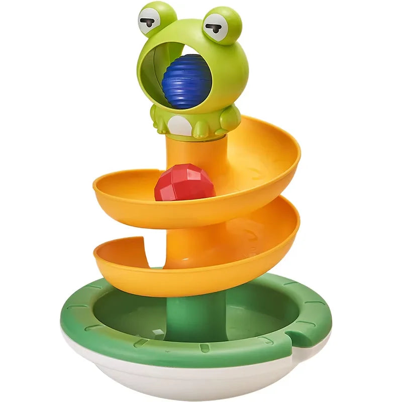 Torre giratoria arcoíris Montessori, juguete apilable para bebés, desarrolla la motricidad fina. Ideal para niños. Regalo perfecto.