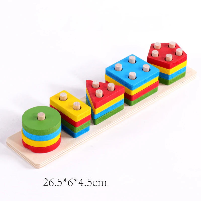 Juguetes Montessori para bebés, rompecabezas de madera con clavijas, tableros de agarre, juguetes Tangram, rompecabezas de animales de dibujos animados, frutas, rompecabezas 3D, juguetes educativos.