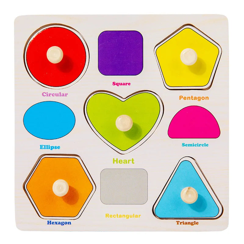 Rompecabezas de madera Montessori para bebés de 1, 2 y 3 años, juguetes para niños pequeños, tablero de agarre manual, alfabeto, números, cognición, aprendizaje, juguetes educativos